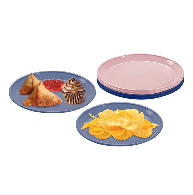 All Time Plastics Treat Plates 6pcs Set Multi
