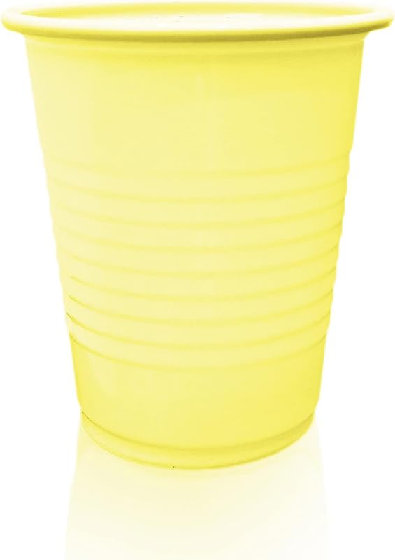 Selibration Yellow Plastic Reusable Colourful Cups Set for Occasional Party, Strong Reusable Glass, Leakproof, Recylable, Great for Water, Juices, Milk & More, Party & Event Supplies