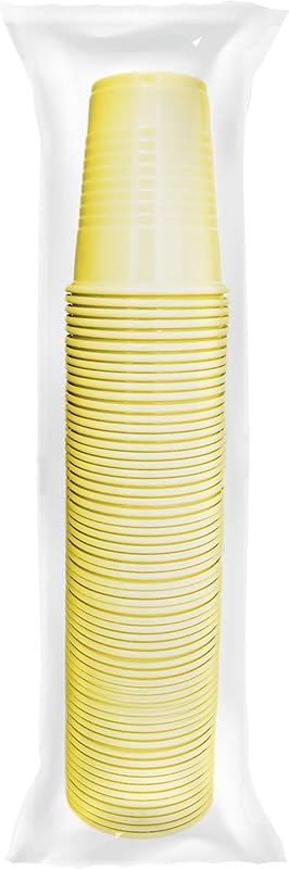 Selibration Yellow Plastic Reusable Colourful Cups Set for Occasional Party, Strong Reusable Glass, Leakproof, Recylable, Great for Water, Juices, Milk & More, Party & Event Supplies