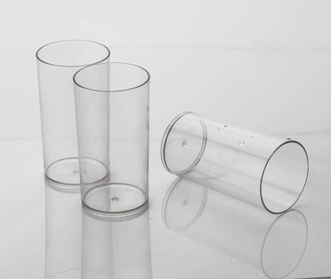 Entisia Unbreakable Transparent Plastic Glasses – Scratch-Resistant & Reusable Drinking Fiber Glasses for Home, Parties, and Outdoor Use & Serving for Juice, Water, Soft Drink Glass Set 300ml
